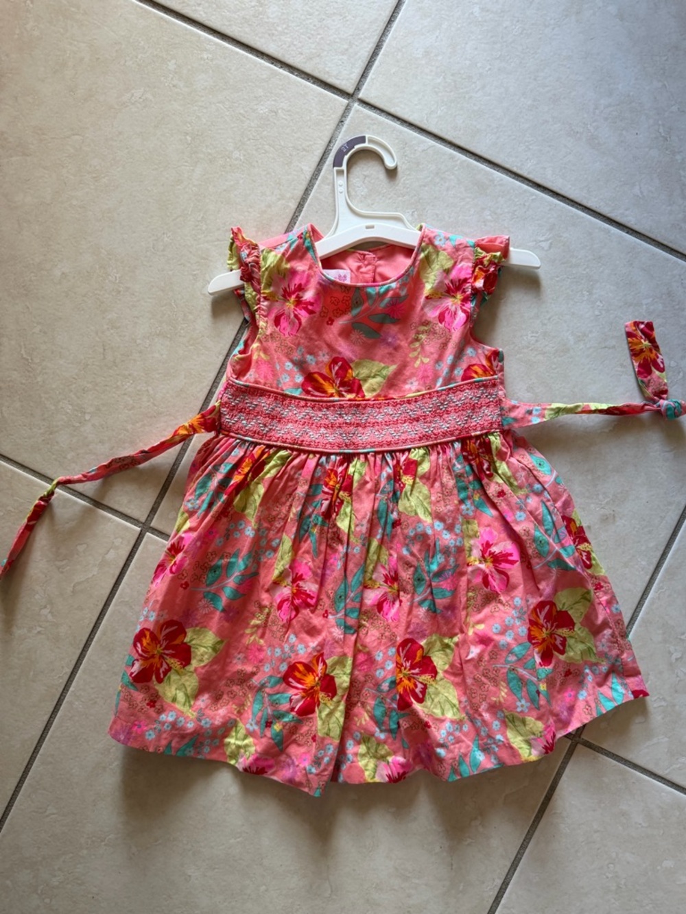 Bonnie Jean vibrant floral dress - 2T